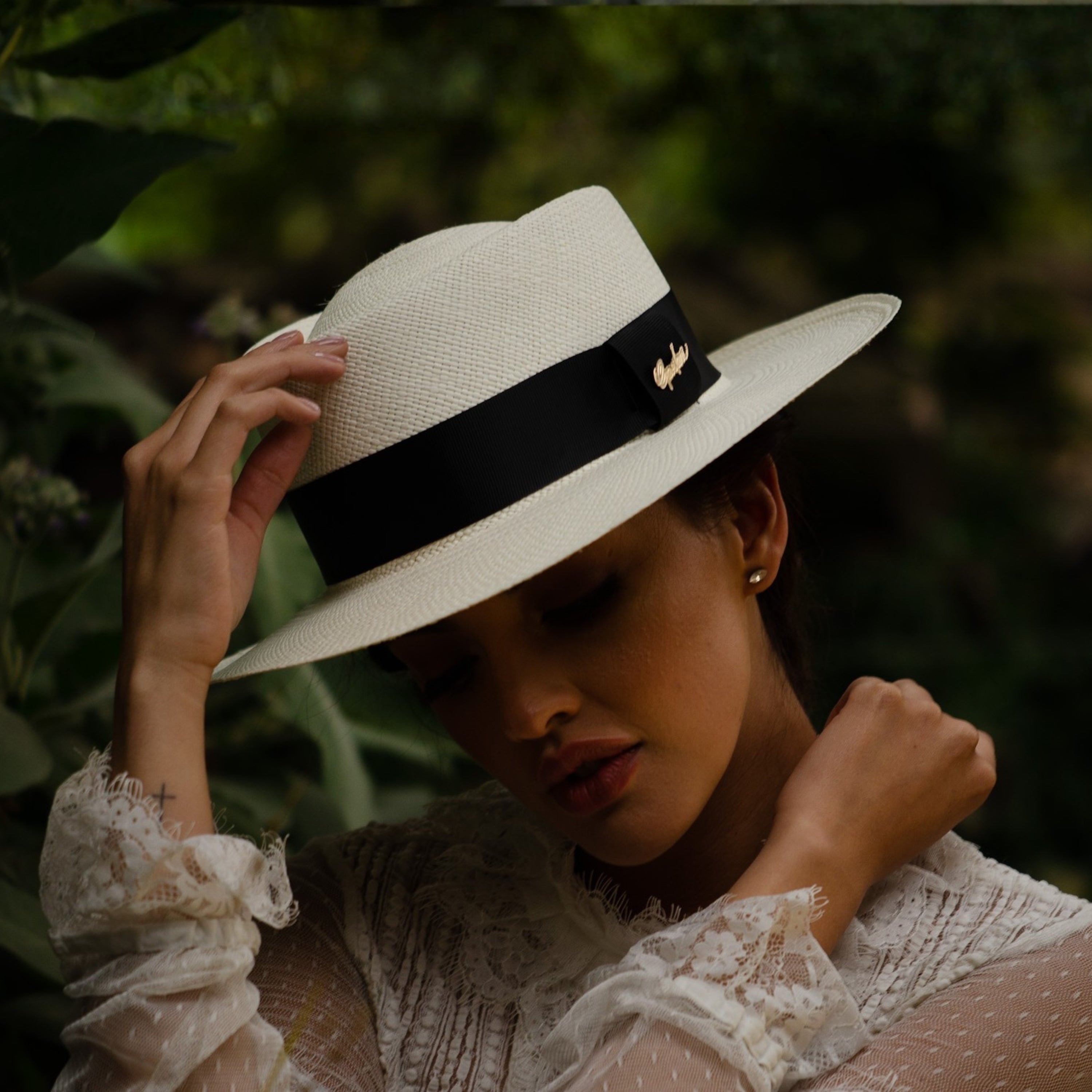 Sombrero Gambler Mujer - detalle de tejido