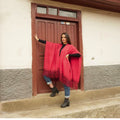 MACANA SHIRIADO ROJO Y MORADO – Macana Gavilani, tejido artesanal hecho a mano en Ecuador
