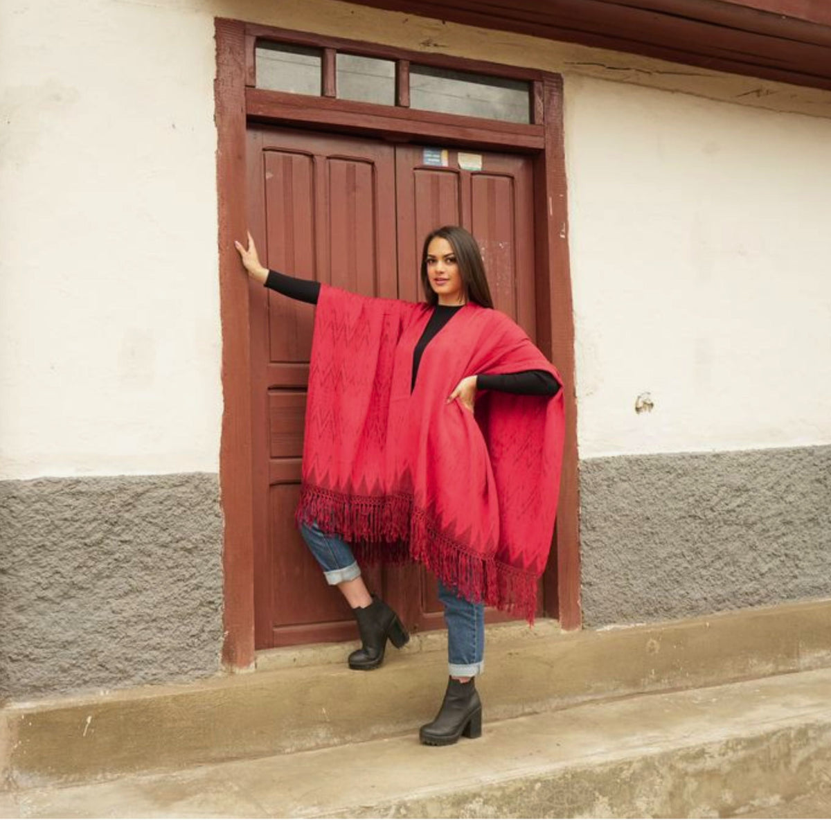 MACANA SHIRIADO ROJO Y MORADO – Macana Gavilani, tejido artesanal hecho a mano en Ecuador