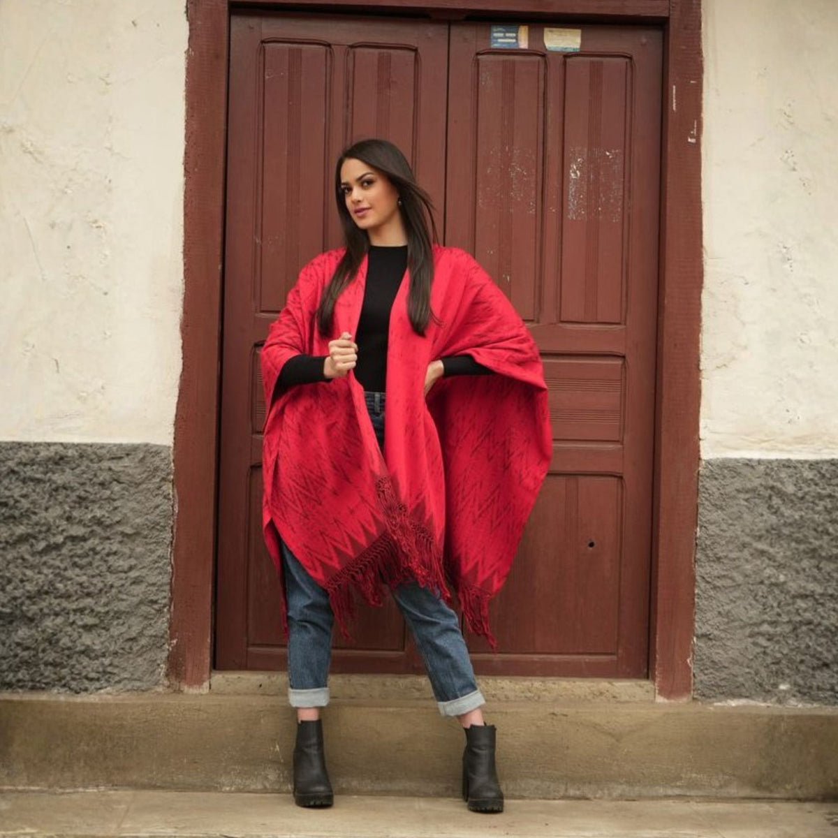 MACANA SHIRIADO ROJO Y MORADO – Macana Gavilani, tejido artesanal hecho a mano en Ecuador